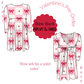 Checkered Hearts Bow Back Peplum/Dress PRE-ORDER