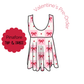 Checkered Hearts Pinafore Top/Dress PRE-ORDER