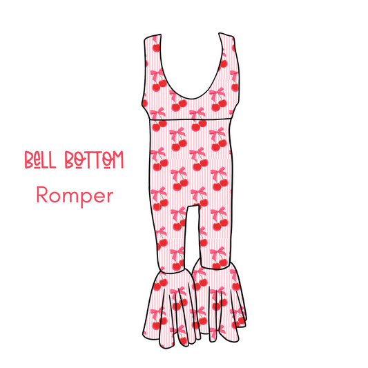 Cherry On Top Bell Bottom Romper PRE-ORDER