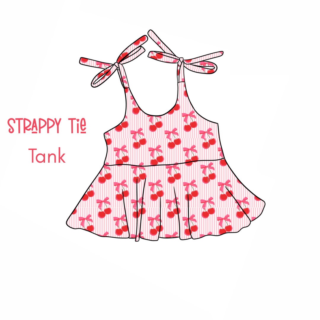 Cherry On Top Strappy Tank PRE-ORDER