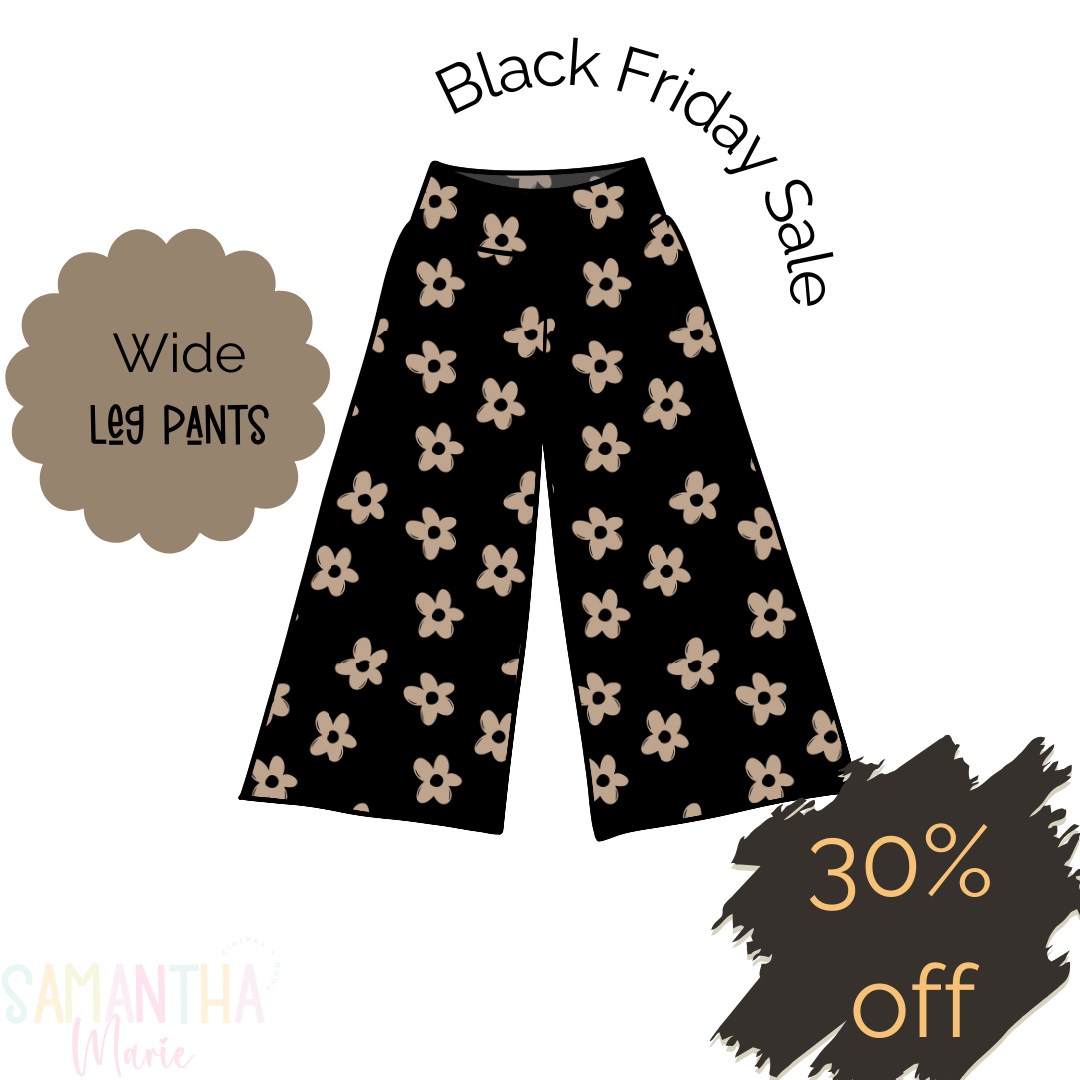 Neutral Daisy Wide Leg Pants