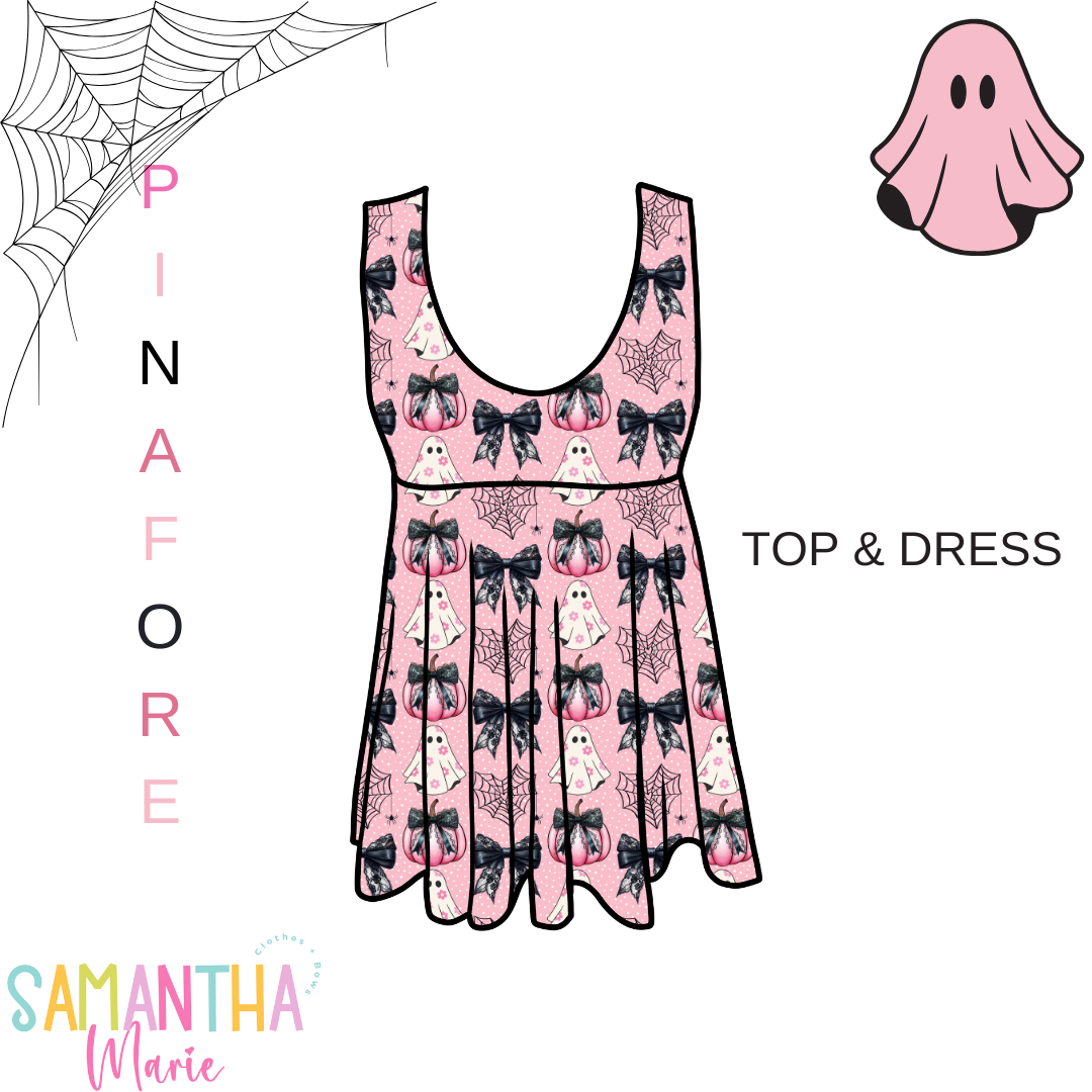 Ghosty Girl Pinafore Top/Dress