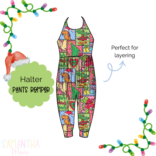 Mean One Halter Pants Romper