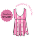 Heart Stripes Pinafore Top/Dress PRE-ORDER