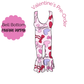 Hearts & Bows Bell Bottom Pinafore Romper PRE-ORDER
