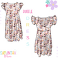 Mouse & Duck Ruffle Sleeve Dress