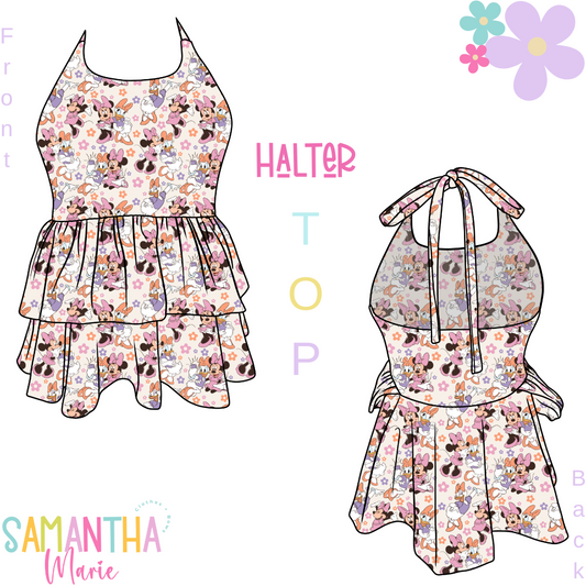 Mouse & Duck Halter Top