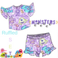 Monsters Ruffled Set