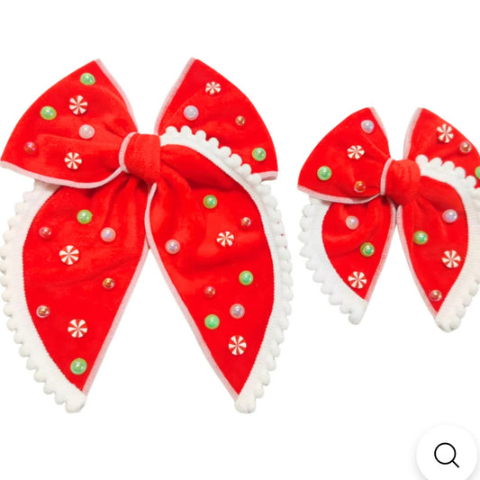 Sugar Plum Velvet Fable Bow