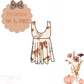 Neutral Bows Pinafore Top/Dress