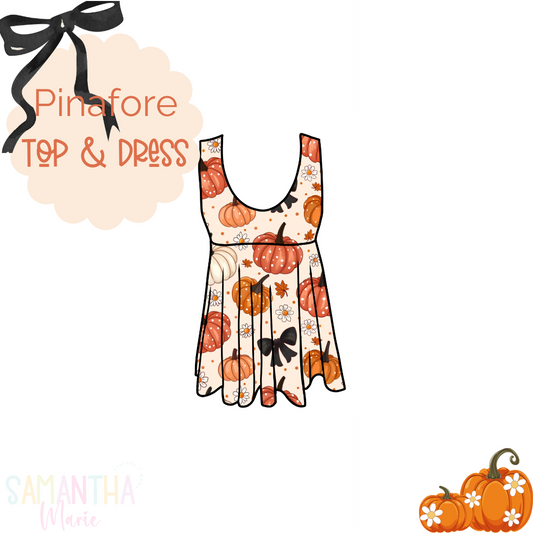 Pumpkins Pinafore Top/Dress