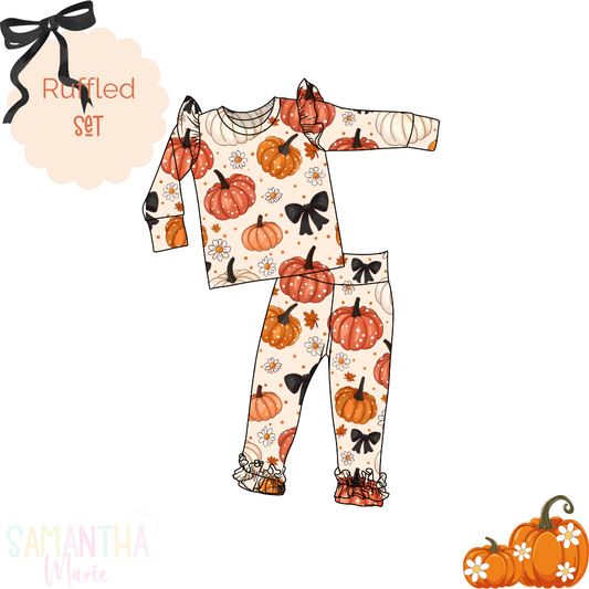 Pumpkins Ruffled Set